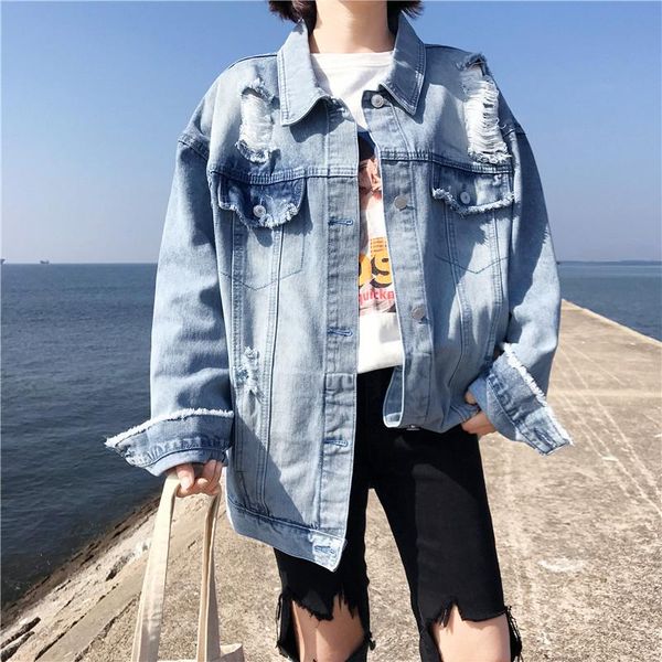 women's jackets spring washed denim jacket loose fashion wild long-sleeved letter embroidery, Black;brown
women's jackets spring washed denim jacket loose fashion wild long-sleeved letter embroidery, Black;brown