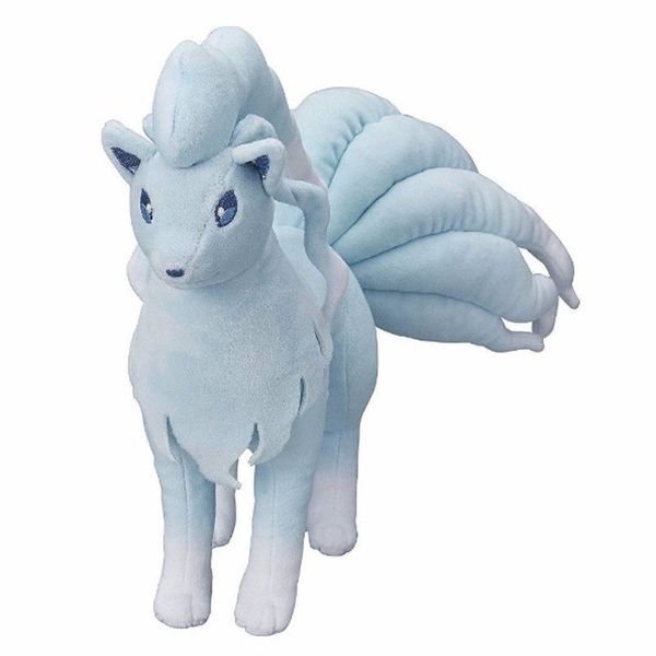 sun & moon alola ninetales nine tails fox stuffed soft doll 10inch 25cm plush toy lj200808