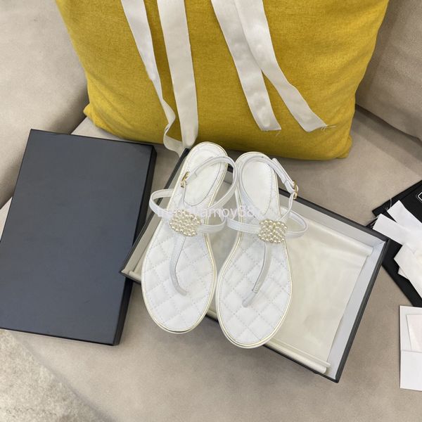 sandals summer stator clip toe flat sandals one line buckle pearl shoes, Black
sandals summer stator clip toe flat sandals one line buckle pearl shoes, Black