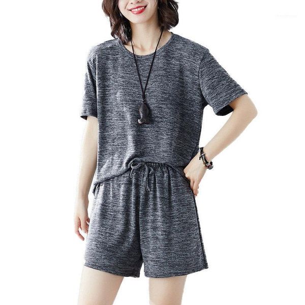 simple loose short sleeve t-shirt + elastic waist wide leg shorts casual sports two-piece set large size women's tracksuit f13011, White
simple loose short sleeve t-shirt + elastic waist wide leg shorts casual sports two-piece set large size women's tracksuit f13011, White