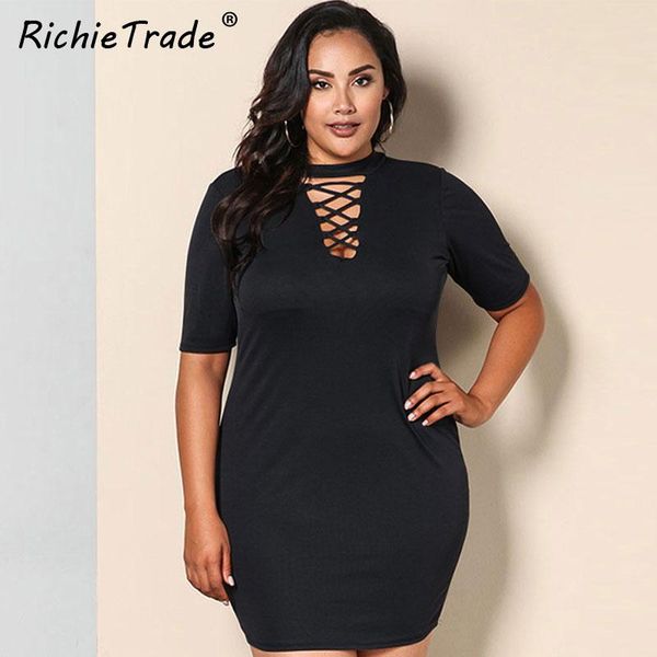 richietrade lace up neck summer dress mini short sleeve solid black women dress european style slim 2021 womens bandage dresses, Black;gray
richietrade lace up neck summer dress mini short sleeve solid black women dress european style slim 2021 womens bandage dresses, Black;gray