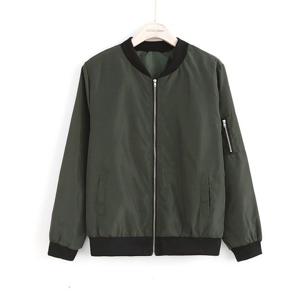 female bomber jacket women long sleeve basic coats casual thin slim outerwear short jackets global new, Black;brown
female bomber jacket women long sleeve basic coats casual thin slim outerwear short jackets global new, Black;brown