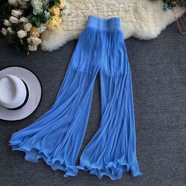 summer wide-leg pants women high waist trousers female loose pants fashion pleated streetwear trouser casual bottoms, Black;white
summer wide-leg pants women high waist trousers female loose pants fashion pleated streetwear trouser casual bottoms, Black;white