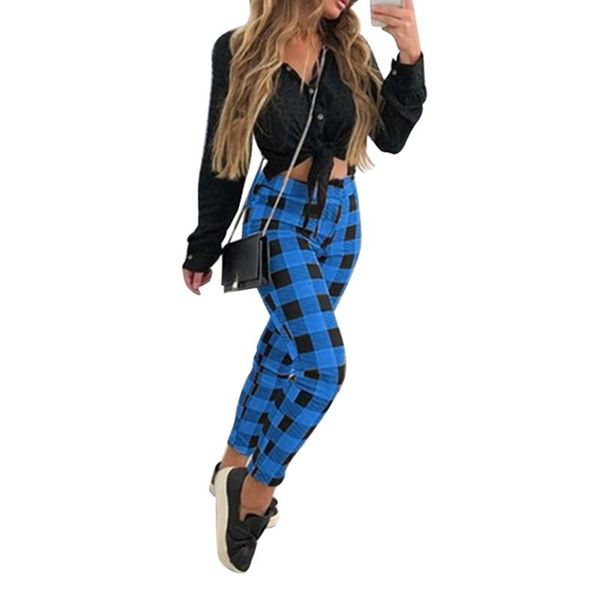 new fashion women ladies spring autumn casual high waist trousers plaid print skinny mid-waist bottoms pencil pants white, Black;white
new fashion women ladies spring autumn casual high waist trousers plaid print skinny mid-waist bottoms pencil pants white, Black;white