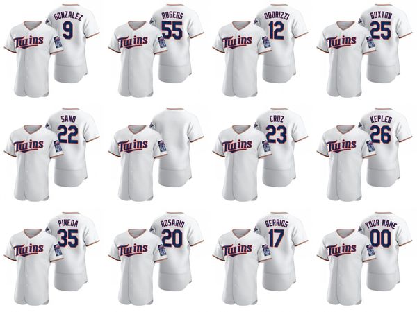minnesota twins men #22 miguel sano 20 eddie rosario 25 byron buxton 55 taylor rogers custom women youth white 2020 authentic jersey, Blue;black
minnesota twins men #22 miguel sano 20 eddie rosario 25 byron buxton 55 taylor rogers custom women youth white 2020 authentic jersey, Blue;black