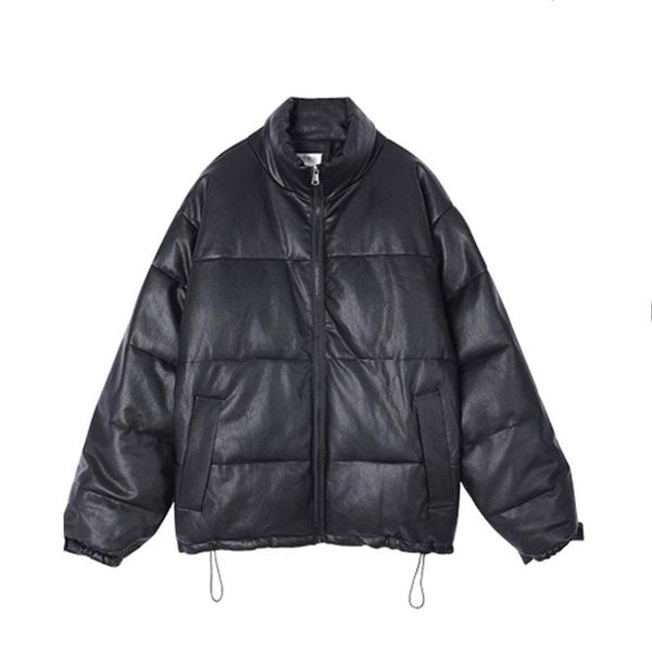 pluse size coats pu leather women winter cotton-padded jacket turtleneck female outerwear loose oversize parkas, Black
pluse size coats pu leather women winter cotton-padded jacket turtleneck female outerwear loose oversize parkas, Black