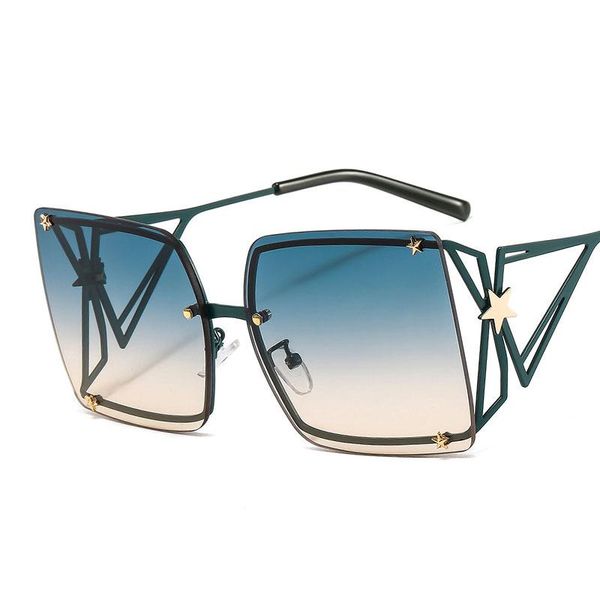 veshion oversized square rimless goggle sunglasses stars men women fashion shades uv400 vintage glasses, White;black
veshion oversized square rimless goggle sunglasses stars men women fashion shades uv400 vintage glasses, White;black