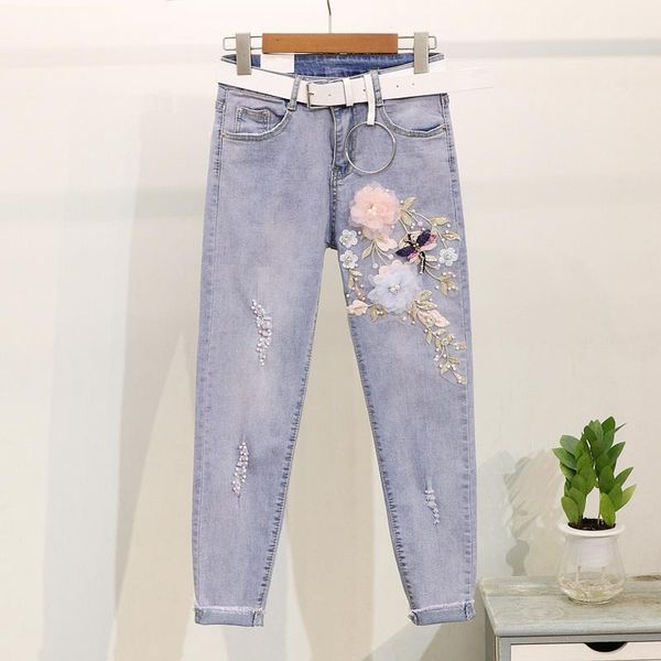 summer fashion embroidery flower t-shirt jeans suit set cotton tee shirt femme holes denim pants women outfits1, White
summer fashion embroidery flower t-shirt jeans suit set cotton tee shirt femme holes denim pants women outfits1, White