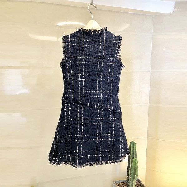 spring autumn ladies bow tassel plaid tweed vest fashion sleeveless slim womens a-line short dresses party wear clothes1, Black;gray
spring autumn ladies bow tassel plaid tweed vest fashion sleeveless slim womens a-line short dresses party wear clothes1, Black;gray