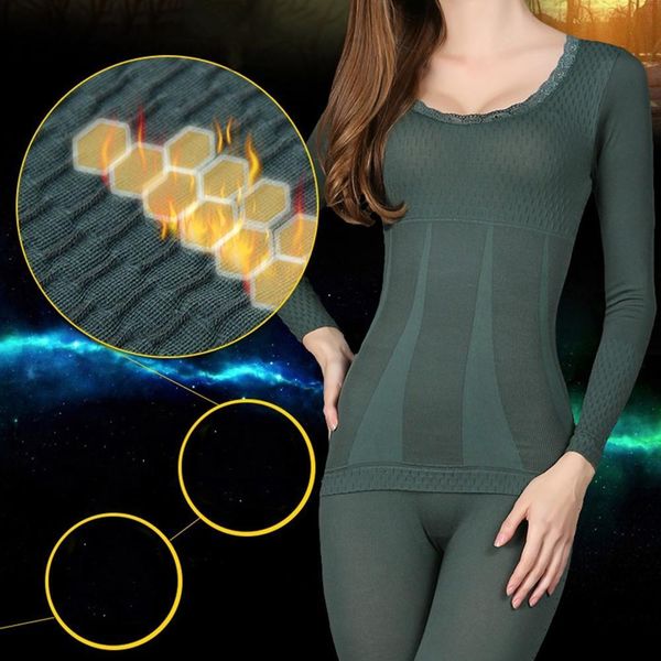 2020 new woman lace thermal underwear winter warm seamless elastic thermal inner wear intimates sets lj201008, Black;pink
2020 new woman lace thermal underwear winter warm seamless elastic thermal inner wear intimates sets lj201008, Black;pink