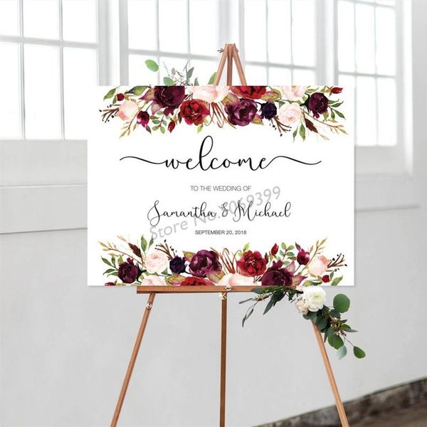 wall stickers custom welcome wedding sign floral print to our rustic printable stand not included lw701
wall stickers custom welcome wedding sign floral print to our rustic printable stand not included lw701