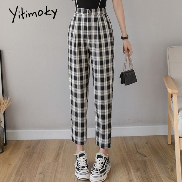 plaid pants cotton and linen elastic waist pants women streetwear summer checkerboard high waist plus size harem pants female 201111, Black;white
plaid pants cotton and linen elastic waist pants women streetwear summer checkerboard high waist plus size harem pants female 201111, Black;white