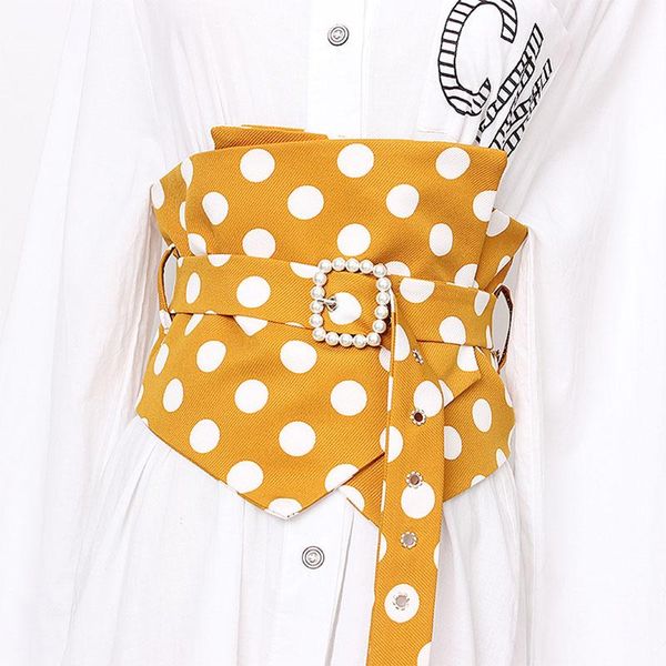 vintage dot print cummerbund women fashion bandage bow chain wide belts for women pearl buckle belt women's clothing accessories, Black;brown
vintage dot print cummerbund women fashion bandage bow chain wide belts for women pearl buckle belt women's clothing accessories, Black;brown