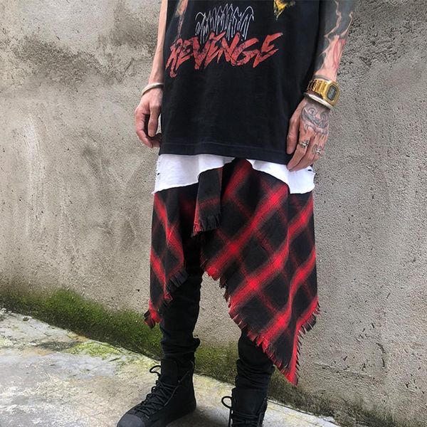 high street personality hem plaid men shorts skirts street hip hop punk waist decoration culottes man vintage hip hop apron1, White;black
high street personality hem plaid men shorts skirts street hip hop punk waist decoration culottes man vintage hip hop apron1, White;black