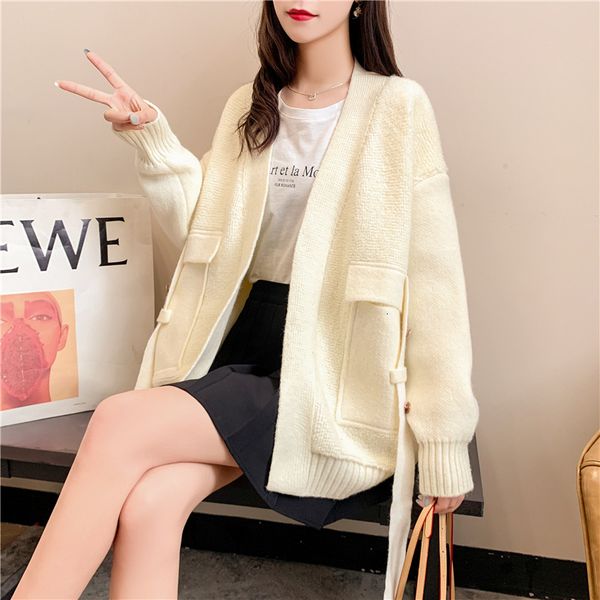 2021 new female korean fashion with loose-v cleavage cardigan knitted shirt long-sleeved feminine jumper winter 9jsv, White;black
2021 new female korean fashion with loose-v cleavage cardigan knitted shirt long-sleeved feminine jumper winter 9jsv, White;black