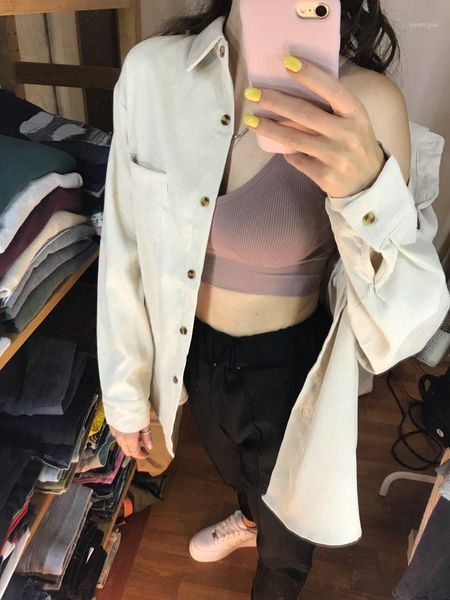 corduroy women blouses shirts tunic womens 2020 long sleeve clothing button up down loose white new fashion design good1
corduroy women blouses shirts tunic womens 2020 long sleeve clothing button up down loose white new fashion design good1