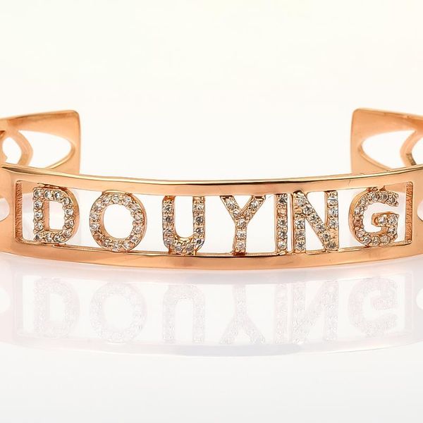 lateefah new fashion female personality name stainless steel rose gold custom charm bracelet for female friends gift, Black
lateefah new fashion female personality name stainless steel rose gold custom charm bracelet for female friends gift, Black