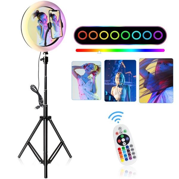 10 inch rgb ring light mirror 26cm round light ring lamp 160cm selfiestick tripod with remote usb led for phone video youtube
10 inch rgb ring light mirror 26cm round light ring lamp 160cm selfiestick tripod with remote usb led for phone video youtube