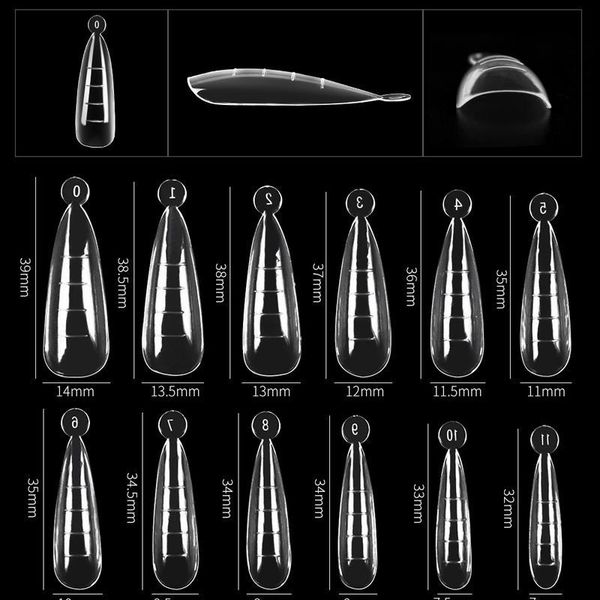 120pcs almond dual nail form false nail tips poly extension gel system uv acrylic diy nail decoration jllhuv, Black
120pcs almond dual nail form false nail tips poly extension gel system uv acrylic diy nail decoration jllhuv, Black