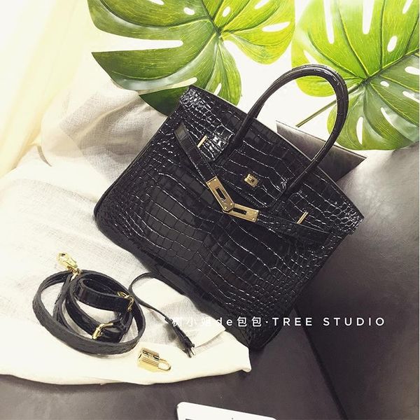 lady tree customized himalaya white crocodile pattern birkin bag cowhide portable shoulder crossbody bright leather womens bag new, Black;red
lady tree customized himalaya white crocodile pattern birkin bag cowhide portable shoulder crossbody bright leather womens bag new, Black;red