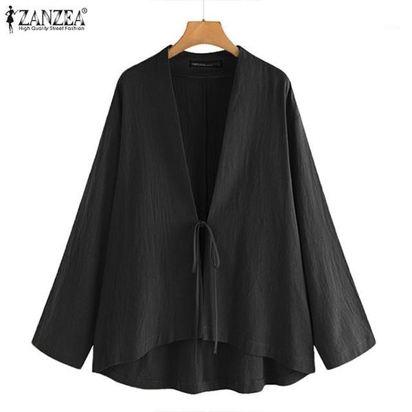 zanzea women's cardigans ladies casual cotton shirt solid long sleeve kimono strappy blouses covers up chemise plus size1, White
zanzea women's cardigans ladies casual cotton shirt solid long sleeve kimono strappy blouses covers up chemise plus size1, White