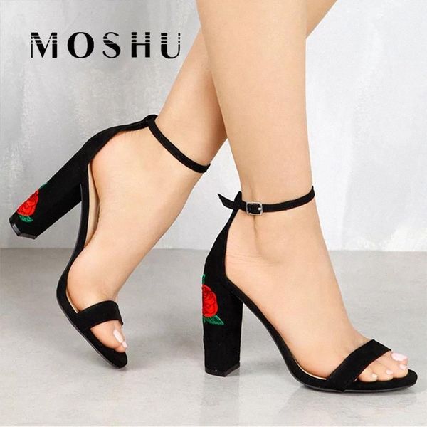 women high heel sandals summer buckle strap square heels sandals ladies super high flowers shoes female sapato feminino #go6c, Black
women high heel sandals summer buckle strap square heels sandals ladies super high flowers shoes female sapato feminino #go6c, Black