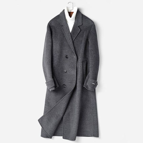 men's wool & blends real 100% coat men long winter autumn double-sided woolen jacket abrigo hombre invierno p-s8176z zl896, Black
men's wool & blends real 100% coat men long winter autumn double-sided woolen jacket abrigo hombre invierno p-s8176z zl896, Black