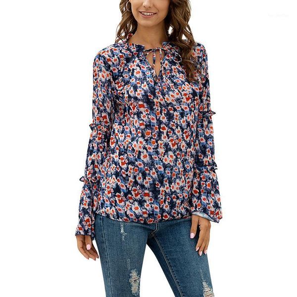 women's blouses & shirts chiffon causal women blouse shirt printing flare long sleeve bow bandage collar ladies elegant work clothing1, White
women's blouses & shirts chiffon causal women blouse shirt printing flare long sleeve bow bandage collar ladies elegant work clothing1, White
