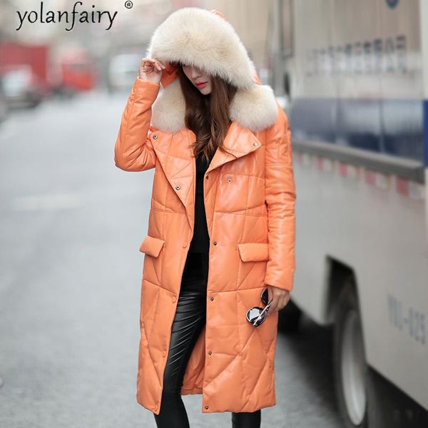 women's leather & faux real genuine jacket women fur collar autumn winter sheepskin coat clothes 2021 down plus size rlg16dk29, Black
women's leather & faux real genuine jacket women fur collar autumn winter sheepskin coat clothes 2021 down plus size rlg16dk29, Black