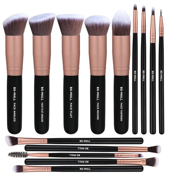 bs-mall(tm) high-quality makeup brush set of 14 synthetic brushes, foundation brush, concealer brush, eye shadow brush, silver and black mak
bs-mall(tm) high-quality makeup brush set of 14 synthetic brushes, foundation brush, concealer brush, eye shadow brush, silver and black mak