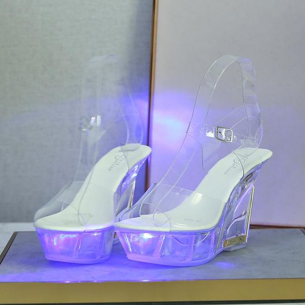 mclubgirl nightclub high heels luminous sandals women's shoes catwalk pole dance shoes crystal bottom sandals lfd-1101-18, Black
mclubgirl nightclub high heels luminous sandals women's shoes catwalk pole dance shoes crystal bottom sandals lfd-1101-18, Black