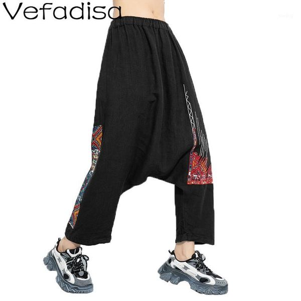 vefadisa embroidery print women pants 2020 summer elastic waist harem pants casual ankle-length black white red qyf24001
vefadisa embroidery print women pants 2020 summer elastic waist harem pants casual ankle-length black white red qyf24001