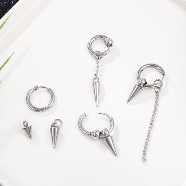 laramoi dark punk single pointed stud earrings stainless steel western style earrings hip hop rock fashion jewelry, Golden;silver
laramoi dark punk single pointed stud earrings stainless steel western style earrings hip hop rock fashion jewelry, Golden;silver