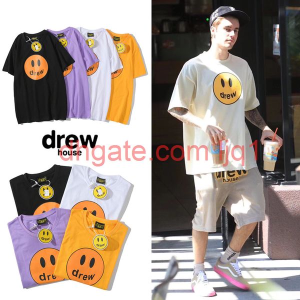justin bieber drew house t-shirt short sleeve o-neck cotton hip hop tee men women smile drew tees streetwear, White;black
justin bieber drew house t-shirt short sleeve o-neck cotton hip hop tee men women smile drew tees streetwear, White;black