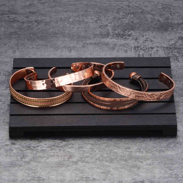 pure copper bracelet men magnetic arthritis adjustable magnets cuff therapy health energy for, Golden;silver
pure copper bracelet men magnetic arthritis adjustable magnets cuff therapy health energy for, Golden;silver