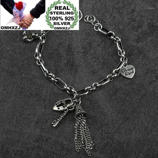 omhxzj wholesale hb77 european fashion woman girl birthday party gift vintage lock key tassel 100% 925 sterling silver bracelet1, Golden;silver
omhxzj wholesale hb77 european fashion woman girl birthday party gift vintage lock key tassel 100% 925 sterling silver bracelet1, Golden;silver