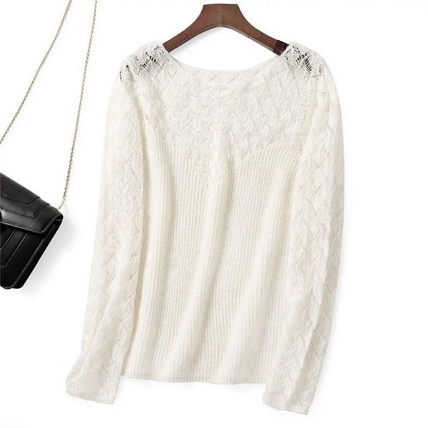 elfbop mohair wool hollow out patchwork long sleeve jumper sweater pullover - ladies white/black/green/pink solid color y200720
elfbop mohair wool hollow out patchwork long sleeve jumper sweater pullover - ladies white/black/green/pink solid color y200720