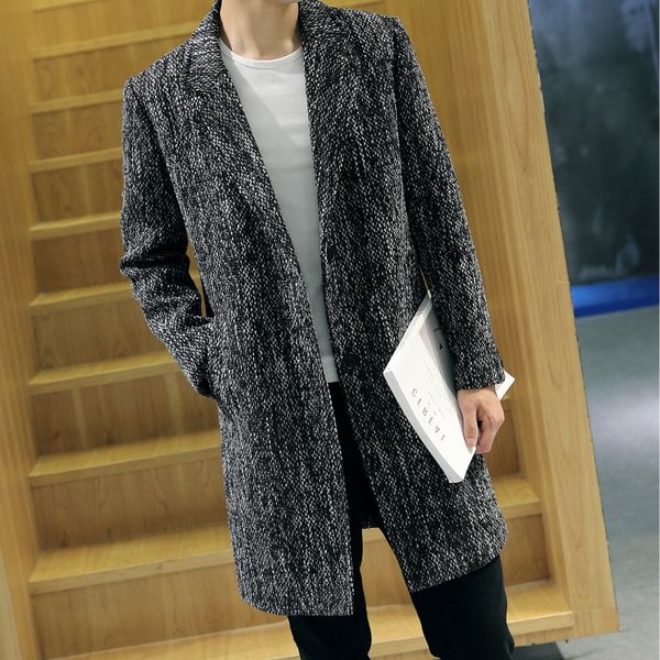 autumn and winter woolen long windbreaker casual men's jacket lapel coat man, Black;brown
autumn and winter woolen long windbreaker casual men's jacket lapel coat man, Black;brown
