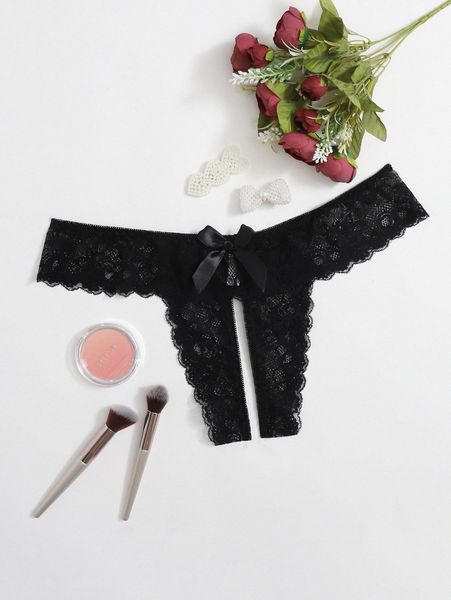 plus floral lace crotchless thong k3fr#, Black;white
plus floral lace crotchless thong k3fr#, Black;white