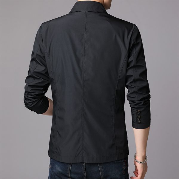2020 new spring and thin men's early autumn casual clothes trend business jacket, Black;brown
2020 new spring and thin men's early autumn casual clothes trend business jacket, Black;brown