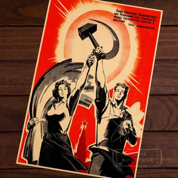 soviet sickle glorious hope communism classic vintage retro kraft decorative poster diy wall canvas sticker home posters decor g
soviet sickle glorious hope communism classic vintage retro kraft decorative poster diy wall canvas sticker home posters decor g