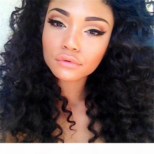 deep wave full lace human hair wigs brazilian 150% density remy pre-plucked with nature baby hair for black woman, Black;brown 
deep wave full lace human hair wigs brazilian 150% density remy pre-plucked with nature baby hair for black woman, Black;brown