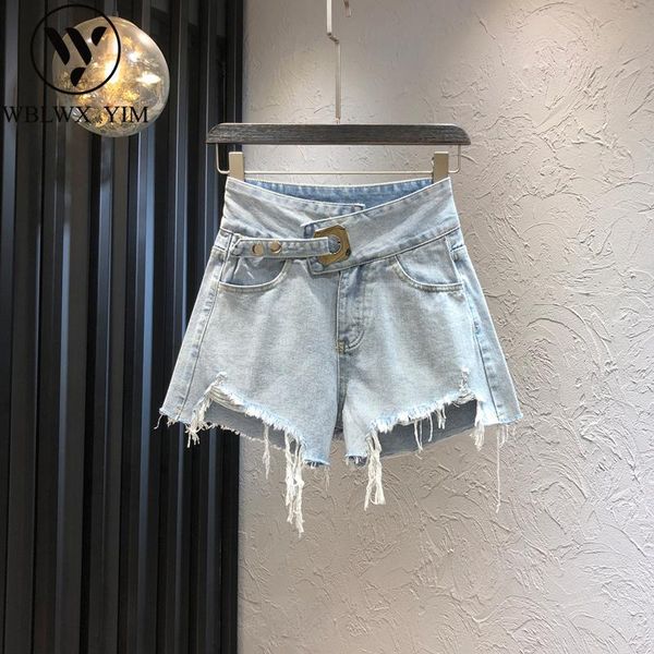 women's shorts summer denim women fashion button hole high waist jeans female casual loose plus size wide leg 2021, White;black
women's shorts summer denim women fashion button hole high waist jeans female casual loose plus size wide leg 2021, White;black