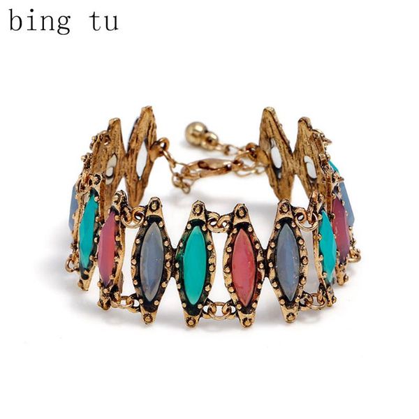 charm bracelets bing tu vintage bangles antique gold silver color resin wrist bracelet female jewelry geometric bangle femme, Golden;silver
charm bracelets bing tu vintage bangles antique gold silver color resin wrist bracelet female jewelry geometric bangle femme, Golden;silver