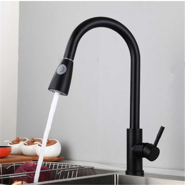 kitchen faucet pull out and cold water faucet black 360° rotation water sink mixer tap stainless steel swivel spout bibcock
kitchen faucet pull out and cold water faucet black 360° rotation water sink mixer tap stainless steel swivel spout bibcock