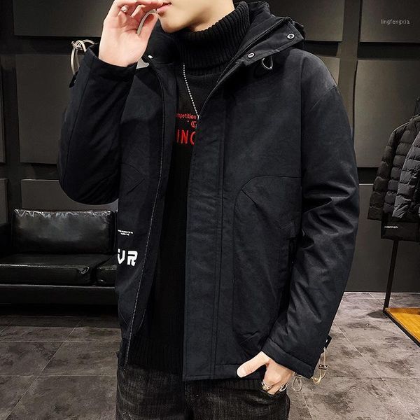 boutique man han edition men's 2020 new winter coat popular logo warm cotton-padded jacket handsome young men leisure coat1, Black
boutique man han edition men's 2020 new winter coat popular logo warm cotton-padded jacket handsome young men leisure coat1, Black