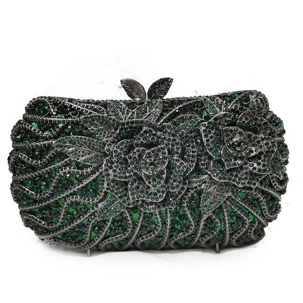 dark green rhinestone clutch bag crystal floral evening clutches xiyuan female shoulder party prom chain handbag
dark green rhinestone clutch bag crystal floral evening clutches xiyuan female shoulder party prom chain handbag