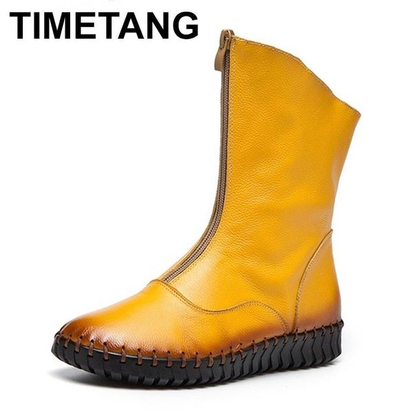 boots timetang fashion genuine leather women winter shoes casual moccasins flat handmade woman boot, Black
boots timetang fashion genuine leather women winter shoes casual moccasins flat handmade woman boot, Black