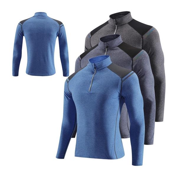 running jerseys long shirts men sports zipper fitness traning quick drying clothes stand collar slim workout tee, Black;blue
running jerseys long shirts men sports zipper fitness traning quick drying clothes stand collar slim workout tee, Black;blue
