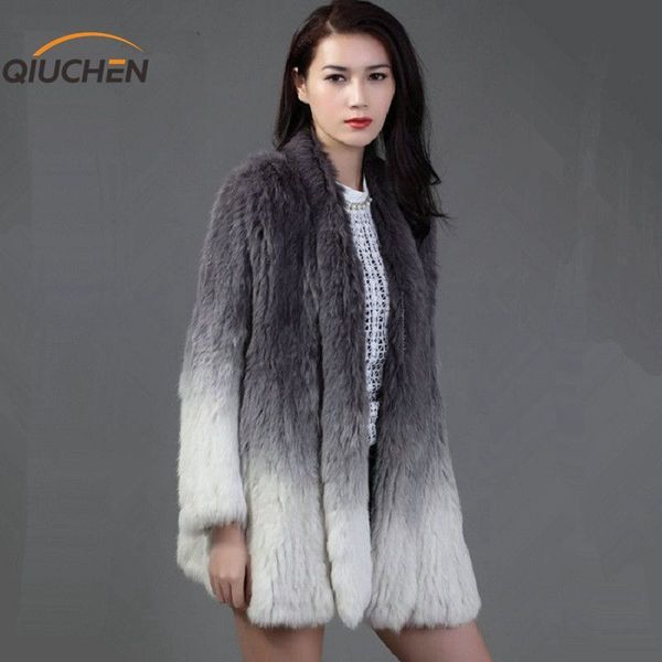 qiuchen pj160 fashion skirt full women style knitted real rabbit fur coat genuine fur jacket winter dressrabbit fur 201103, Black
qiuchen pj160 fashion skirt full women style knitted real rabbit fur coat genuine fur jacket winter dressrabbit fur 201103, Black